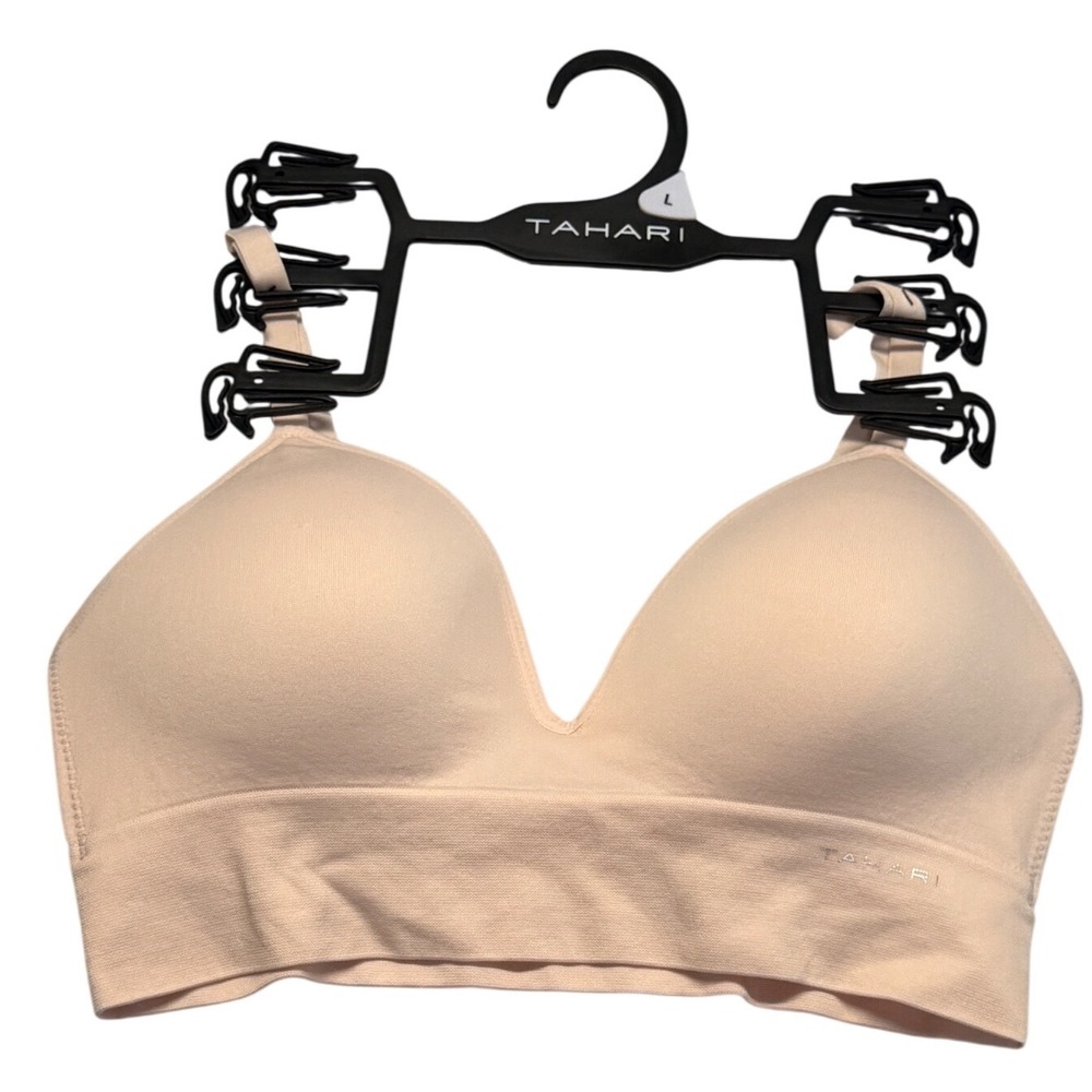 Tahari Womens Seamless Wireless Bralette Beige Nude Size Large WR57829-001-TZC